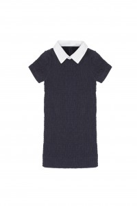 PB Carven Robe Smockeﾌ‘ Bleu Marine Enfant retouch