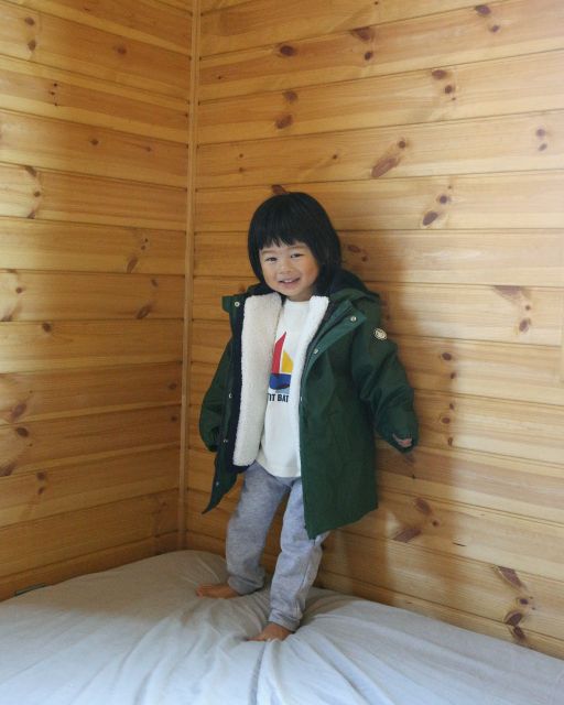 ＠midorisanada 着用サイズ：トップス4A(104cm)/ボトム3A(95cm)