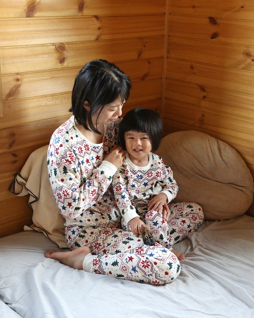 プチバトー_2025年秋冬_パジャマ_クリスマス_ノエル_キッズ_ベビー