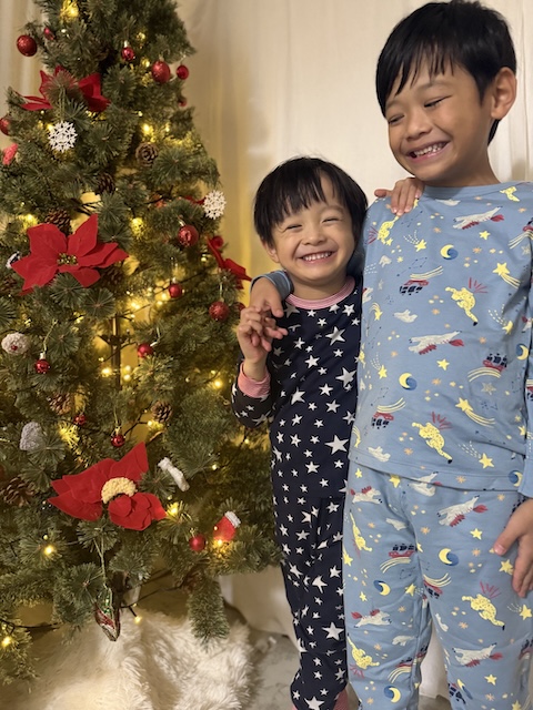 プチバトー_2025年秋冬_パジャマ_クリスマス_ノエル_キッズ_ベビー