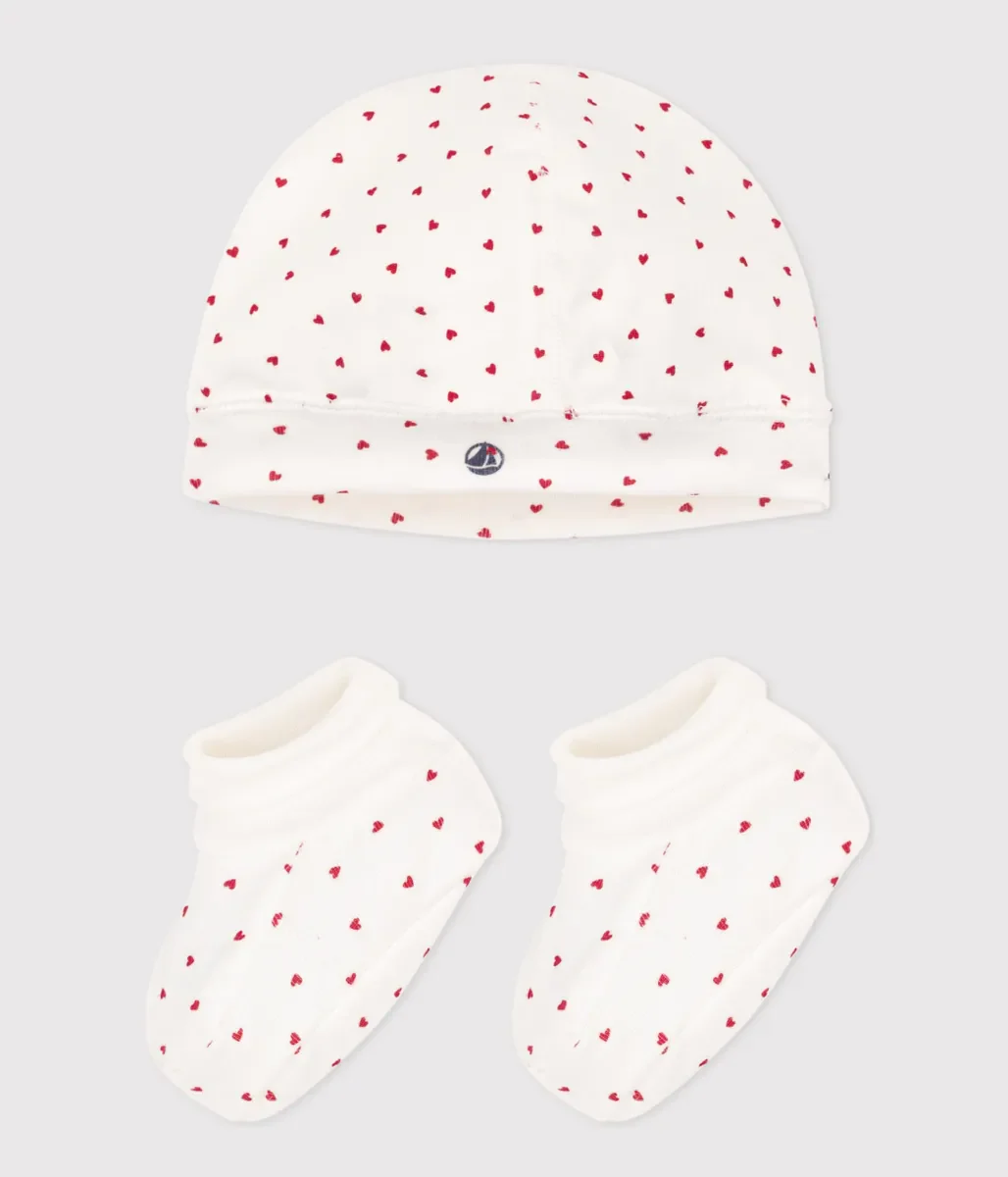 ベビーキャップ＆ブーティセット
