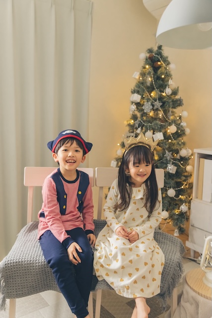 プチバトー_2025年秋冬_パジャマ_クリスマス_ノエル_キッズ_ベビー_レディース